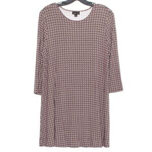 J Jill Women's Dress Tunic Dress Stretch 3/4 Sleeve Size small